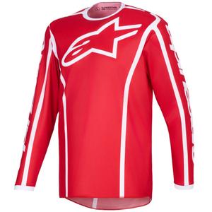 Motokrosový dres Alpinestars Fluid Apex červeno-biely