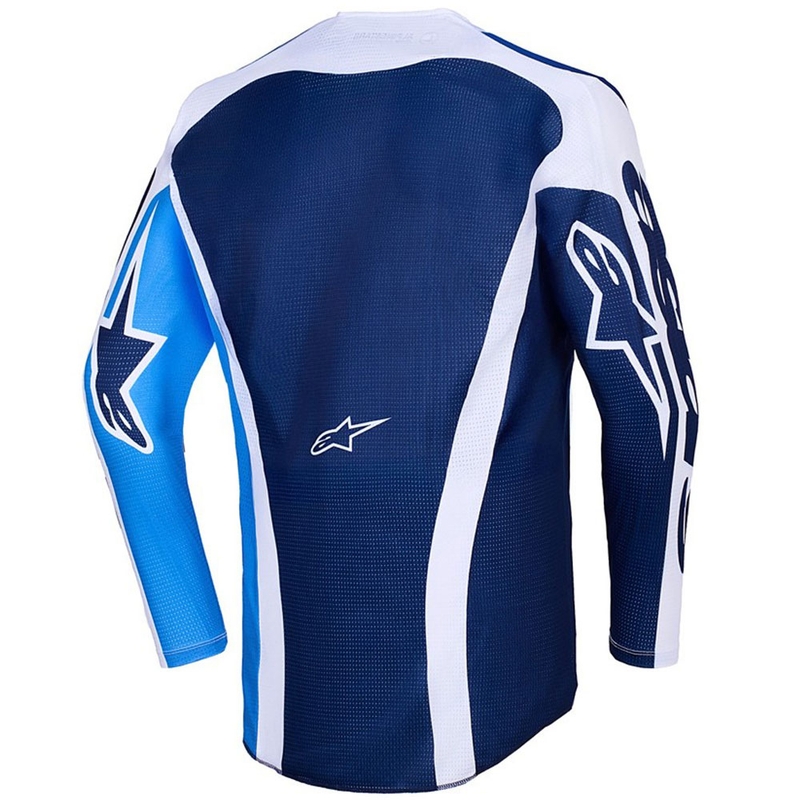 Motokrosový dres Alpinestars Racer Air Portl modro-biely