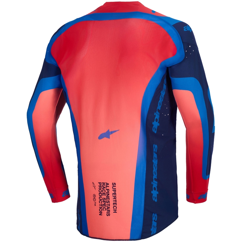 Motokrosový dres Alpinestars Supertech Vista tmavo modro-korálovo-cobaltový
