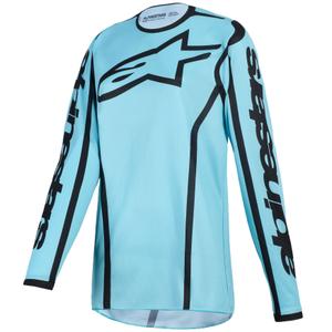Dámsky motokrosový dres Alpinestars Stella Fluid Apex tyrkysovo-čierny