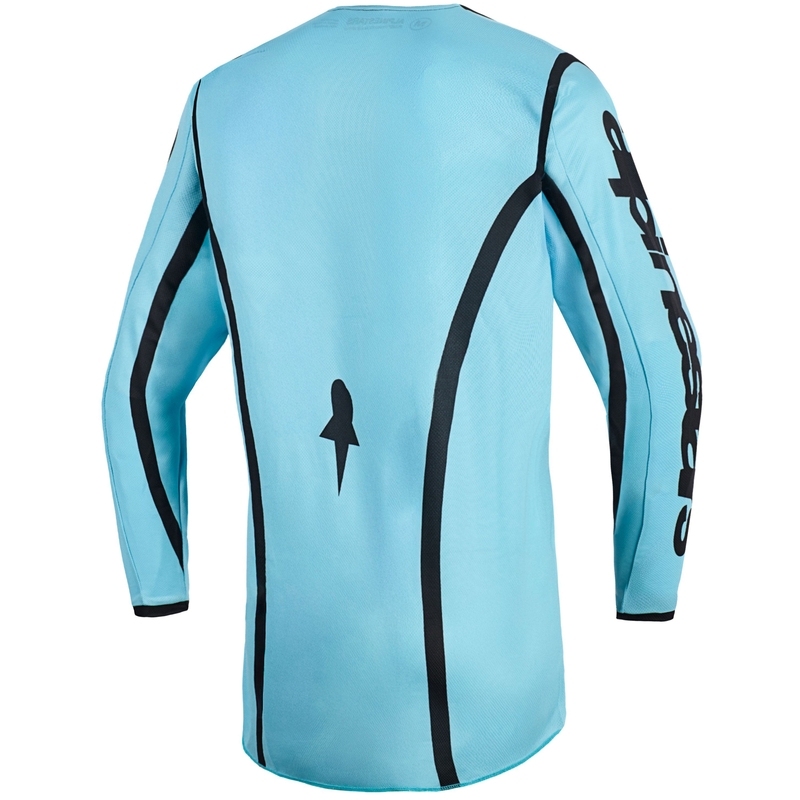 Dámsky motokrosový dres Alpinestars Stella Fluid Apex tyrkysovo-čierny