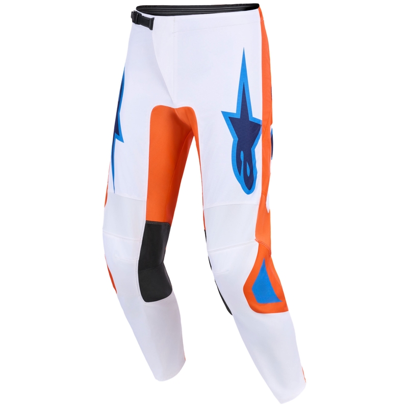 Motokrosové nohavice Alpinestars Fluid Grid oranžovo-modro-biele