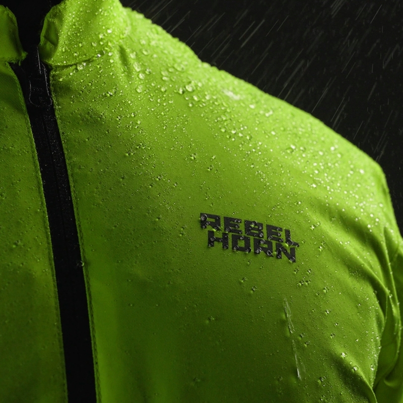 Dámska bunda na motorku Rebelhorn Hardy 3.0 čierno-šedo-fluo žltá