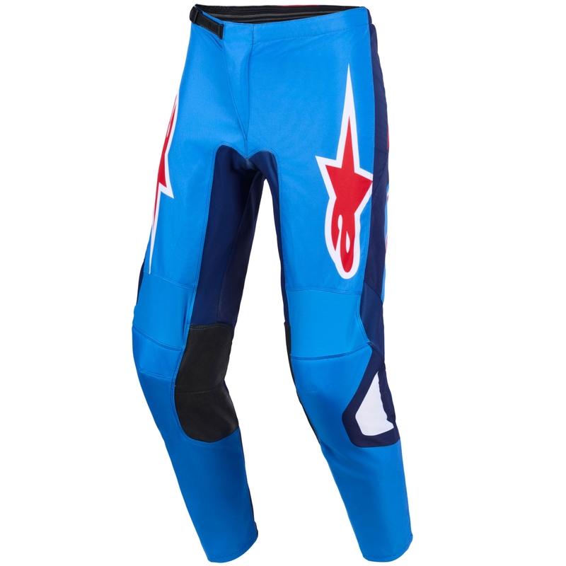 Motokrosové nohavice Alpinestars Fluid Grid modro-červeno-biele