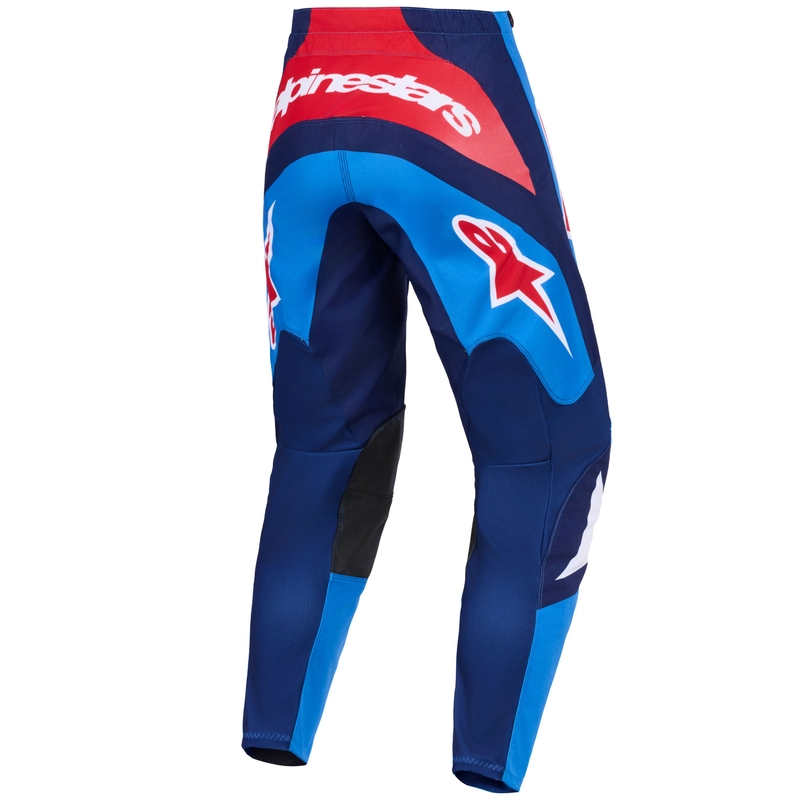 Motokrosové nohavice Alpinestars Fluid Grid modro-červeno-biele