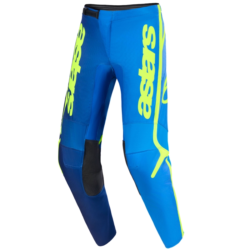 Motokrosové nohavice Alpinestars Fluid Apex modro-fluorescenčno žlté
