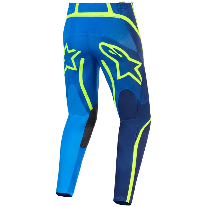 Motokrosové nohavice Alpinestars Fluid Apex modro-fluorescenčno žlté