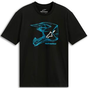 Tričko Alpinestars MX Helmet CSF čierno-modré