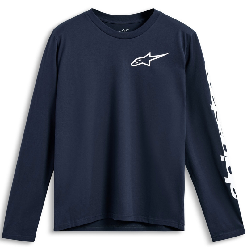 Tričko s dlhým rukávom Alpinestars Trackside CSF modré