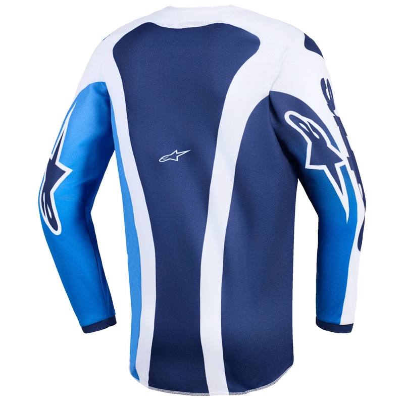 Detský motokrosový dres Alpinestars Fluid Portl modro-biely