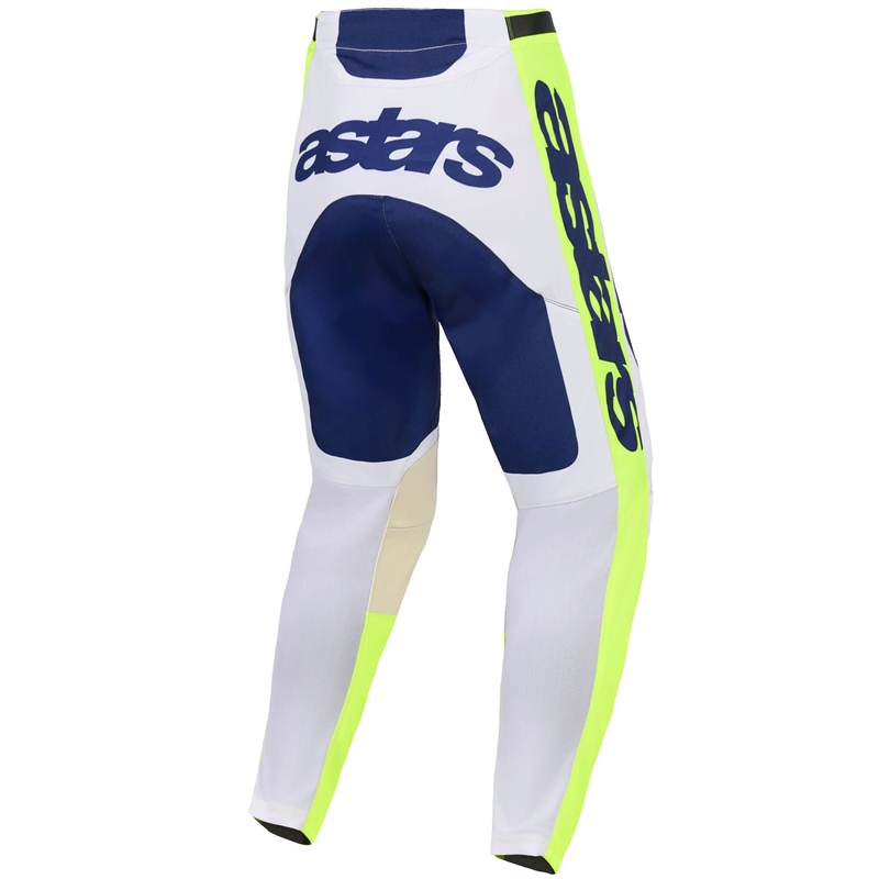 Motokrosové nohavice Alpinestars Racer Air Riway svetlo šedo-fluorescenčno žlto-modré