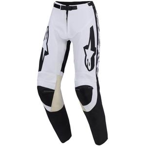 Motokrosové nohavice Alpinestars Racer Riway bielo-čierne