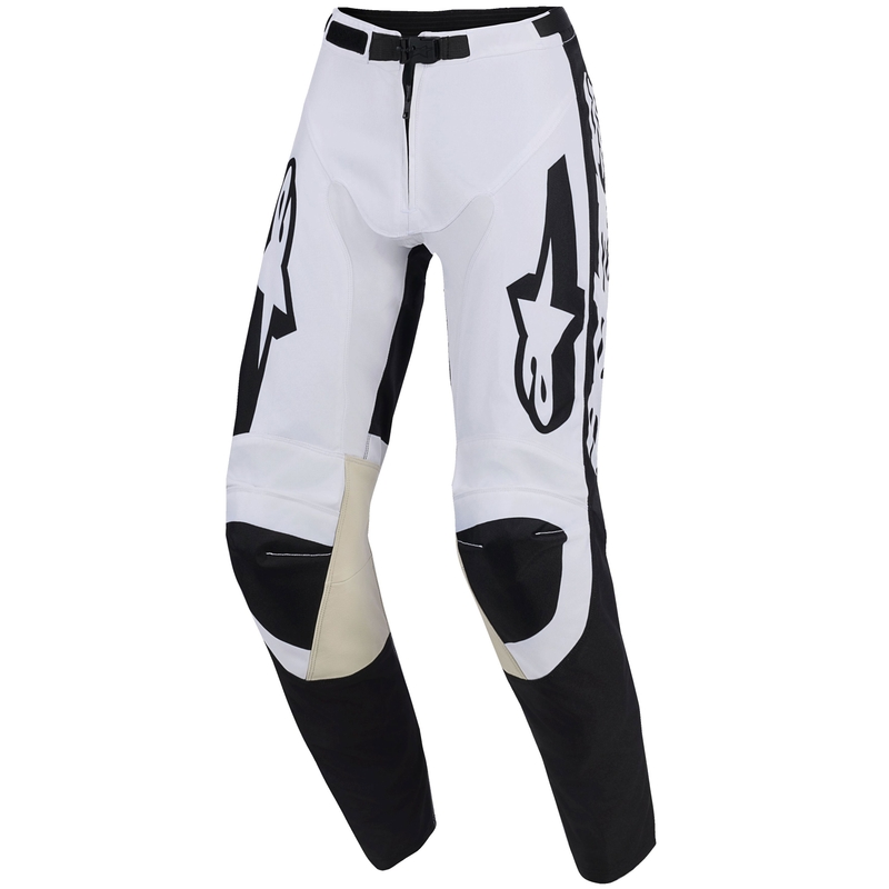 Motokrosové nohavice Alpinestars Racer Riway bielo-čierne