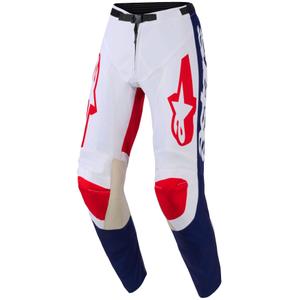 Motokrosové nohavice Alpinestars Racer Riway bielo-modro-červené