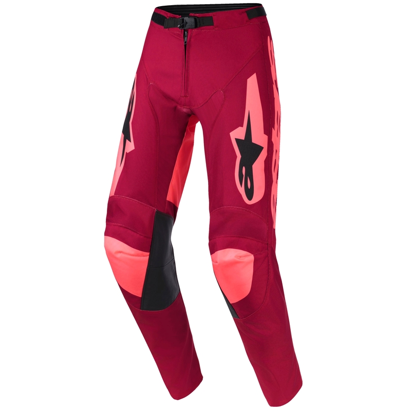 Motokrosové nohavice Alpinestars Racer Riway tmavo červeno-koralové