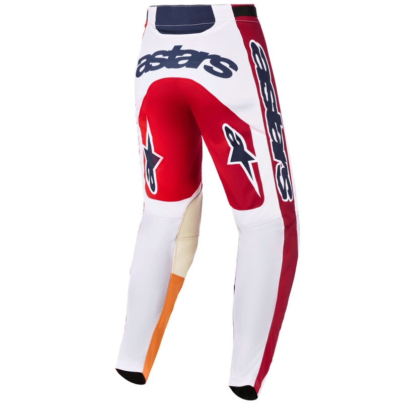 Motokrosové nohavice Alpinestars Racer Portl červeno-oranžovo-svetlo šedé