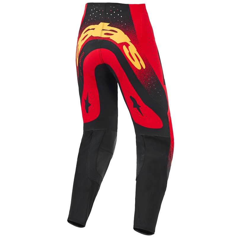Motokrosové nohavice Alpinestars Supertech Scenz červeno-čierno-žlté