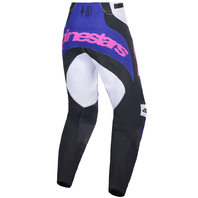 Motokrosové nohavice Alpinestars Techstar Knif čierno-svetlo šedo-fialové