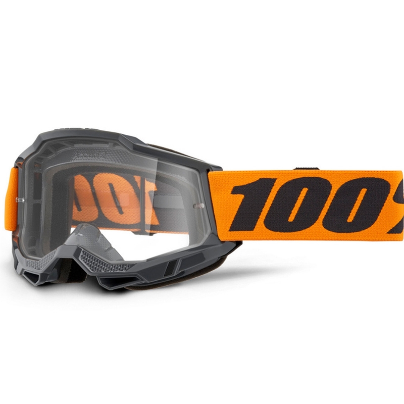 Motokrosové okuliare 100% Accuri 2 Orange s čírym plexi