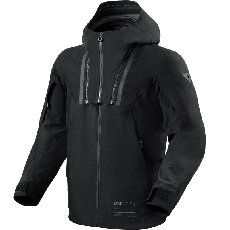 Bunda na motorku Revit Component 3 H2O čierna