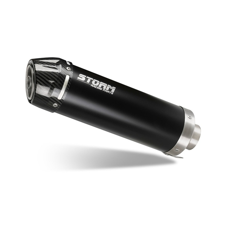 Výfuk kompletný 1x1 STORM GP Black with carbon cap