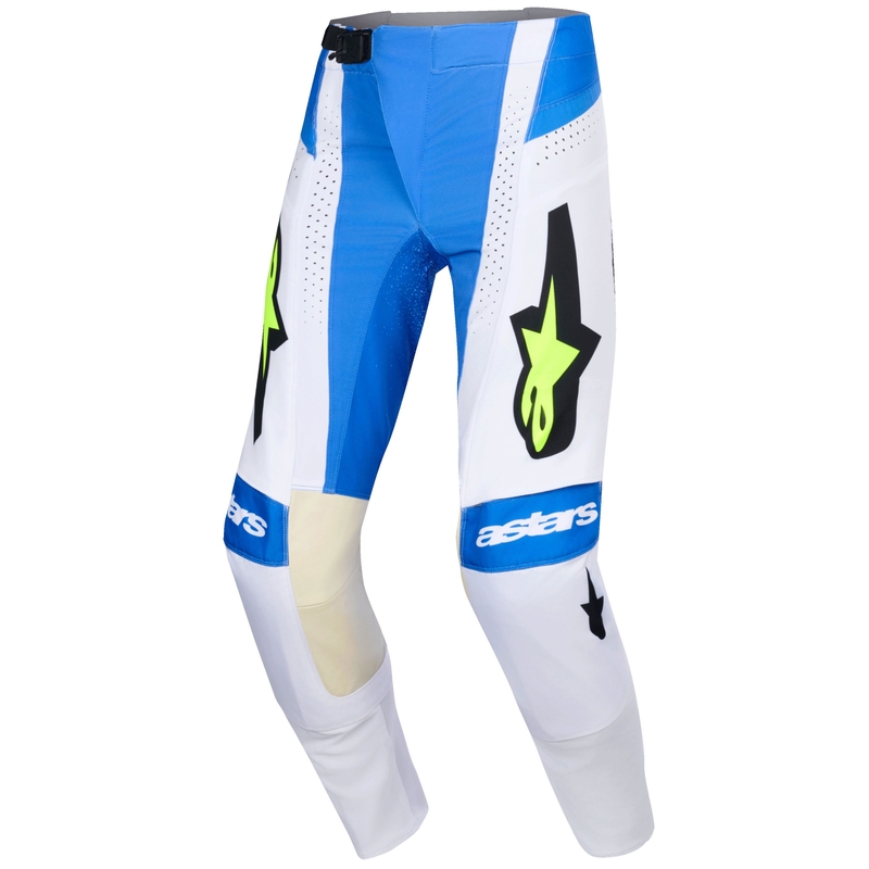 Motokrosové nohavice Alpinestars Techstar Knif modro-čierno-fluorescenčno žlté