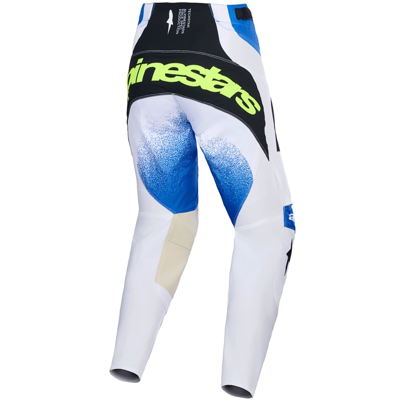 Motokrosové nohavice Alpinestars Techstar Knif modro-čierno-fluorescenčno žlté