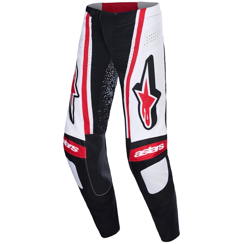 Motokrosové nohavice Alpinestars Techstar Nomur čierno-bielo-červené