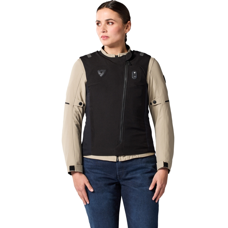 Dámska airbagová vesta na motorku Revit Avertum Street Tech-Air® čierna