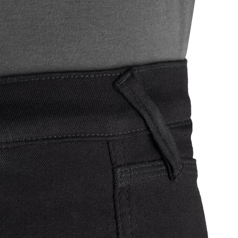 Skrátené džínsy na motorku OXFORD ORIGINAL APPROVED SUPER STRETCH JEANS AA SLIM FIT čierne