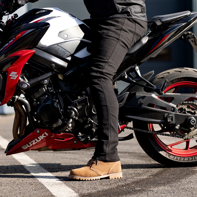 Dámske džínsy na motorku OXFORD ORIGINAL APPROVED SUPER STRETCH JEANS AA SLIM FIT čierne