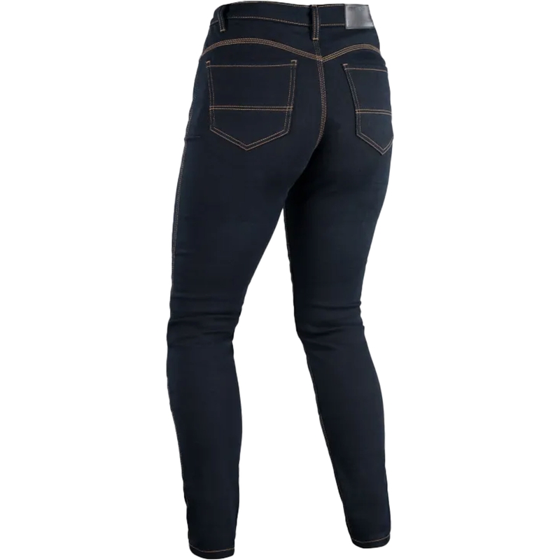 Dámske rifle na motorku OXFORD ORIGINAL APPROVED SUPER STRETCH JEANS AA SLIM FIT modré indigo