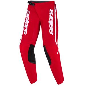 Detské motokrosové nohavice Alpinestars Fluid Apex červeno-biele