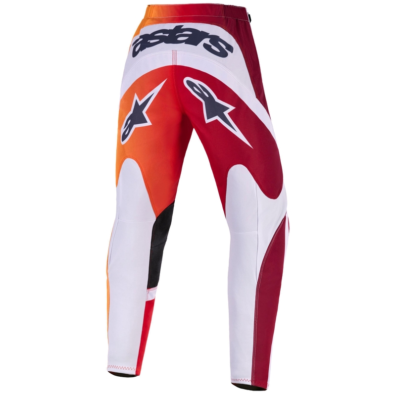 Detské motokrosové nohavice Alpinestars Fluid Portl červeno-oranžovo-svetlo šedé