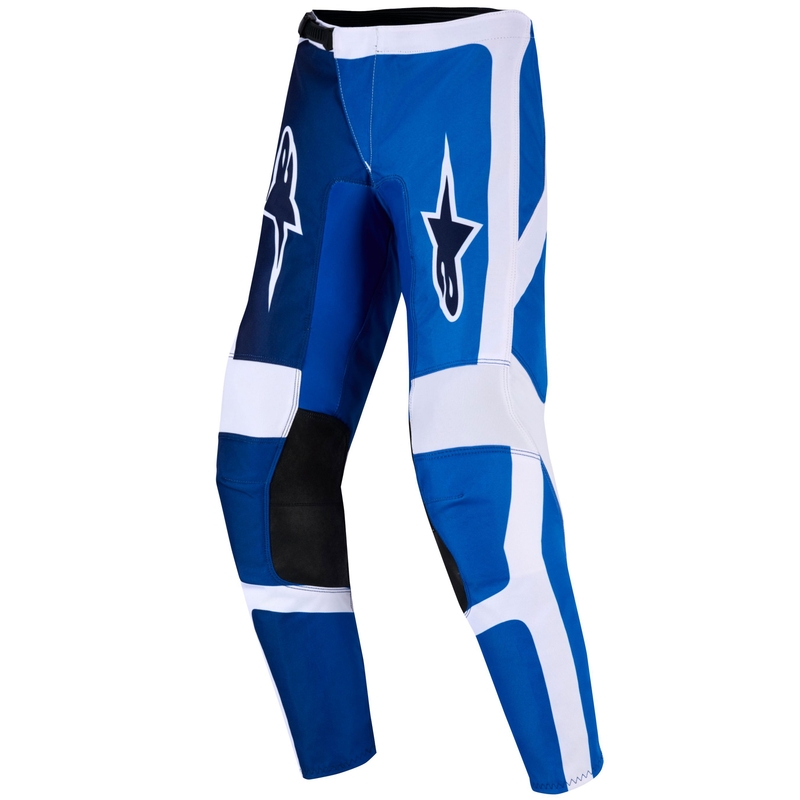Detské motokrosové nohavice Alpinestars Fluid Portl modro-biele