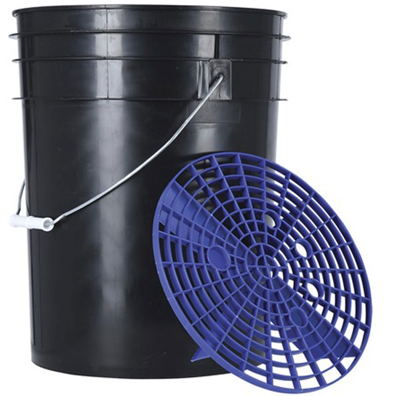 Vedierko s odkvapkávacím roštom Oxford čierno-modrý