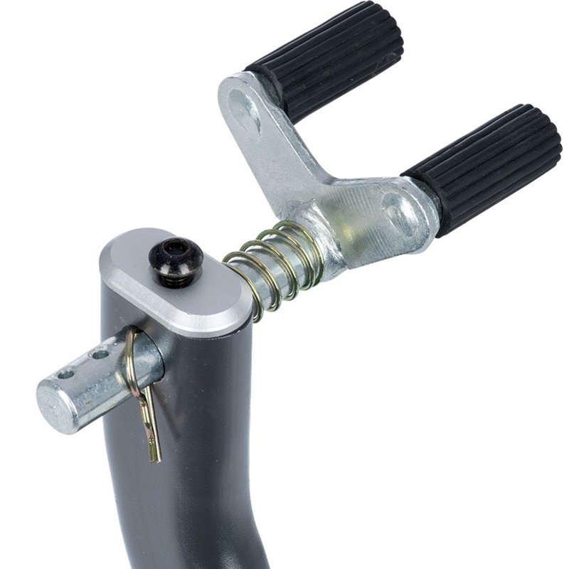 Zadný stojan na motocykel kolískový Oxford Zero-G s prídavným kolieskom čierny