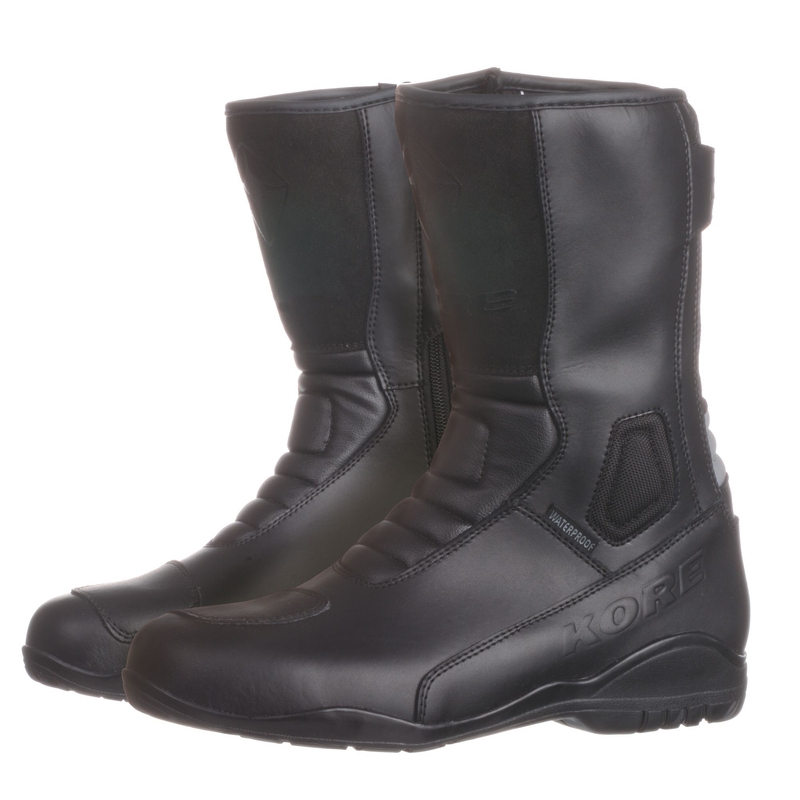 Vysoké čižmy na motocykel Kore Touring Raw Leather čierne