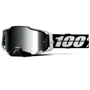 Motokrosové okuliare 100% ARMEGA Reneen S2 so strieborným plexi