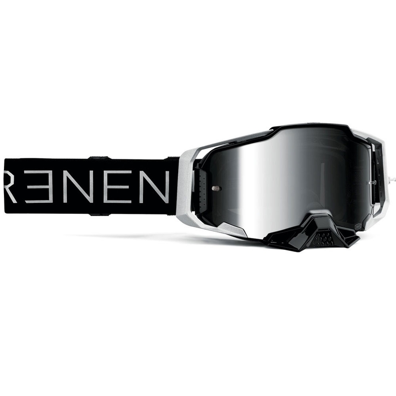 Motokrosové okuliare 100 % ARMEGA Reneen S2 so strieborným plexisklom