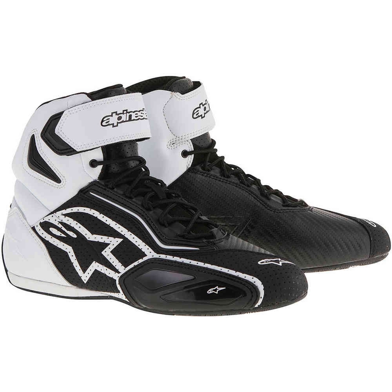 Nízke čižmy na motocykel Alpinestars Faster 2 Vented čierno-biele