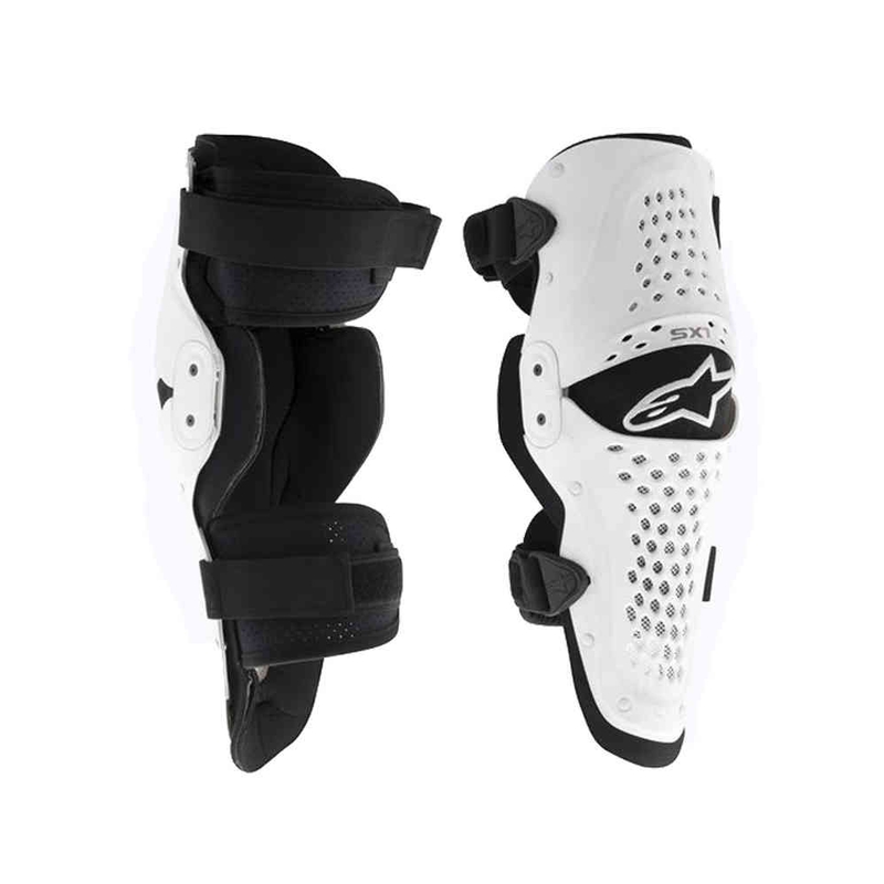 Chrániče kolien Alpinestars SX-1 bielo-čierne