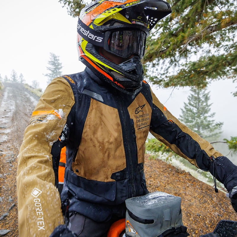 Bunda Alpinestars ST-7 Gore-Tex hnedo-čierna