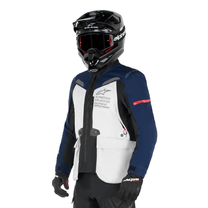 Bunda Alpinestars ST-7 Gore-Tex svetlo šedo-modro-čierna
