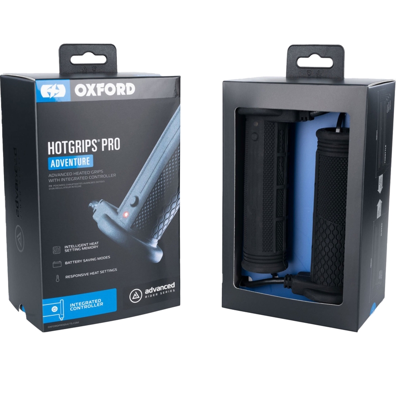 Vyhrievané gripy Oxford Hotgrips PRO Adventure s integrovaným ovládaním v rámci gripu