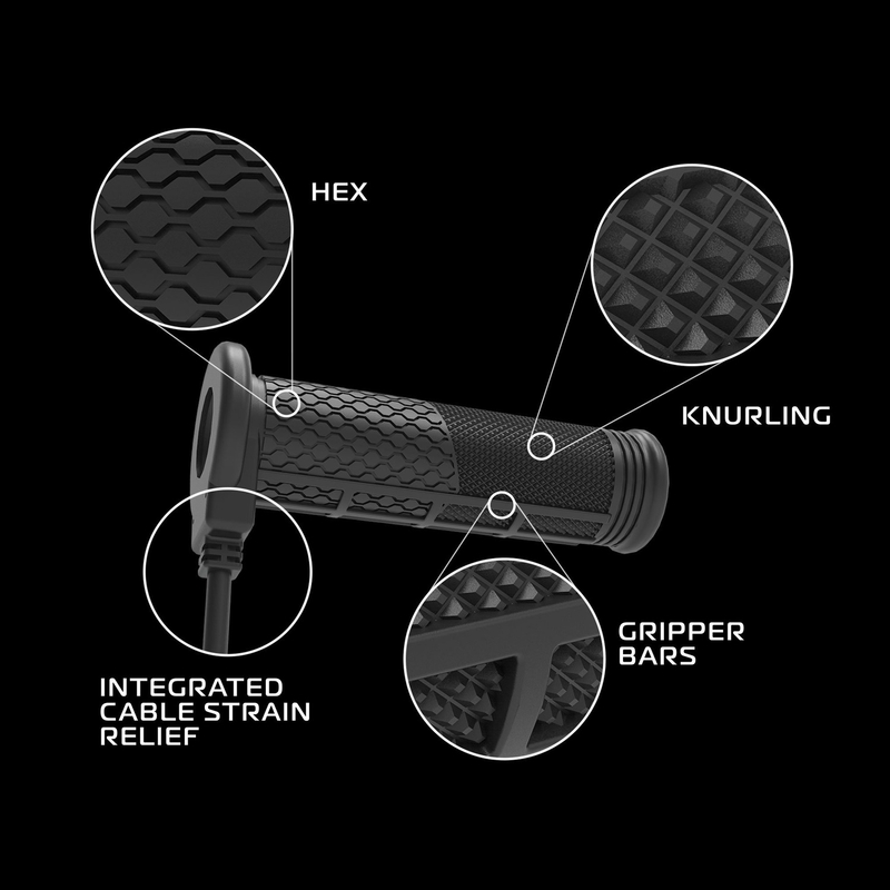 Vyhrievané gripy Oxford Hotgrips PRO Adventure s integrovaným ovládaním v rámci gripu