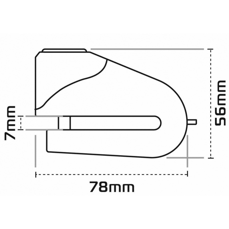 Zámok kotúčovej brzdy Oxford Quartz XD6 žlto-čierny