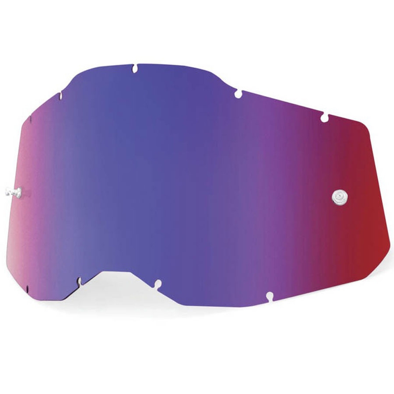 Plexi Q-TECH Racecraft 2/Accuri 2/Strata 2 zrkadlovo modro-červené (Anti-fog)