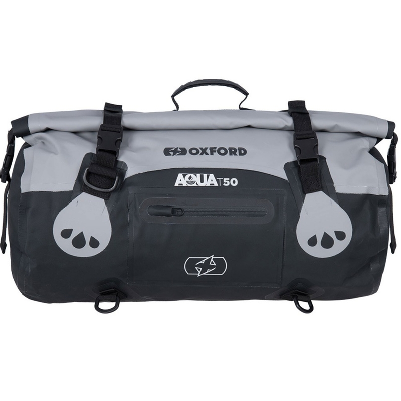 Vodotesný vak Oxford Aqua T-50 Roll Bag 50 l čierno-sivý