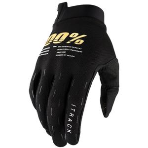 Motokrosové rukavice 100% - USA ITRACK čierno-zlaté